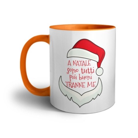 Tazza personalizzabile con nome a natale sono tutti più buoni tranne me Natale