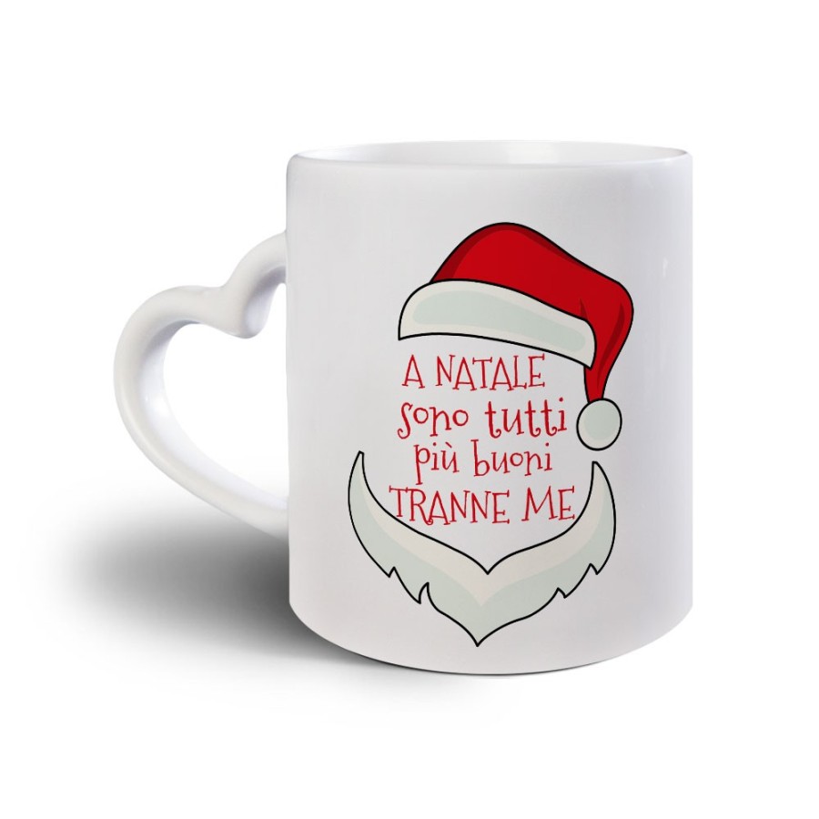 Tazza personalizzabile con nome a natale sono tutti più buoni tranne me Natale