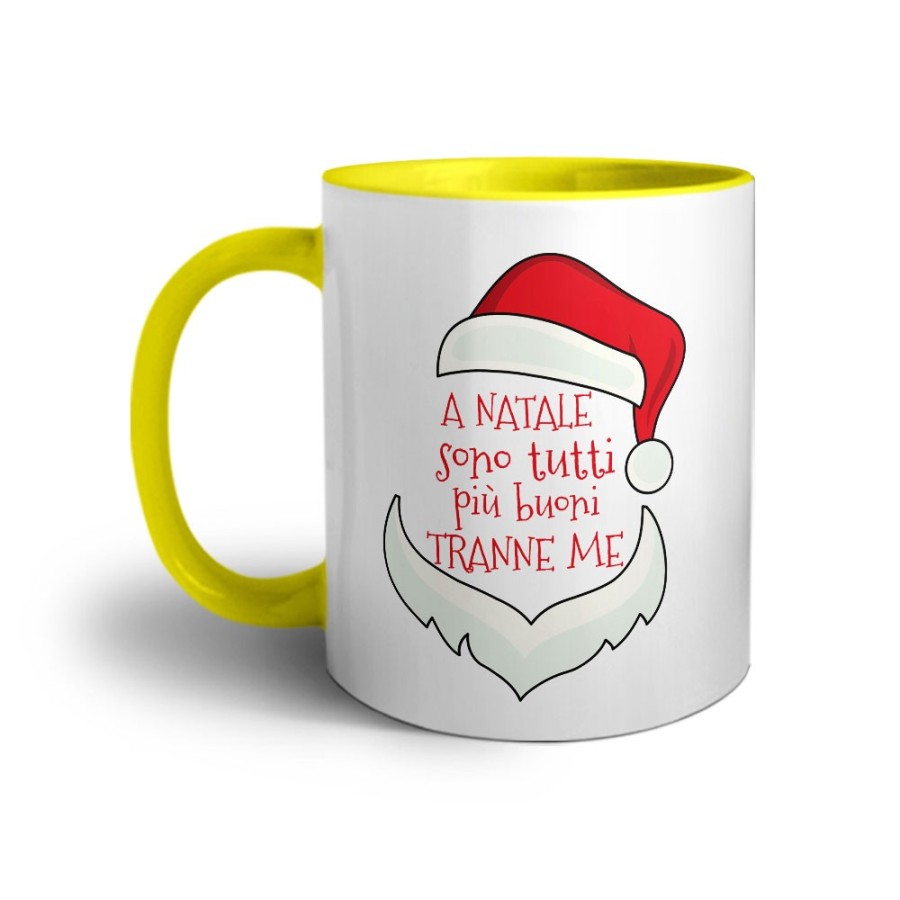 Tazza personalizzabile con nome a natale sono tutti più buoni tranne me Natale