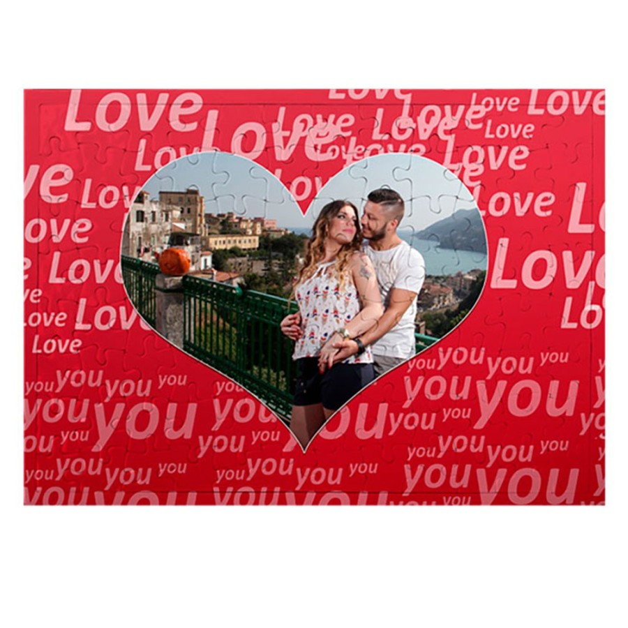 Foto puzzle personalizzato con foto texture love Love