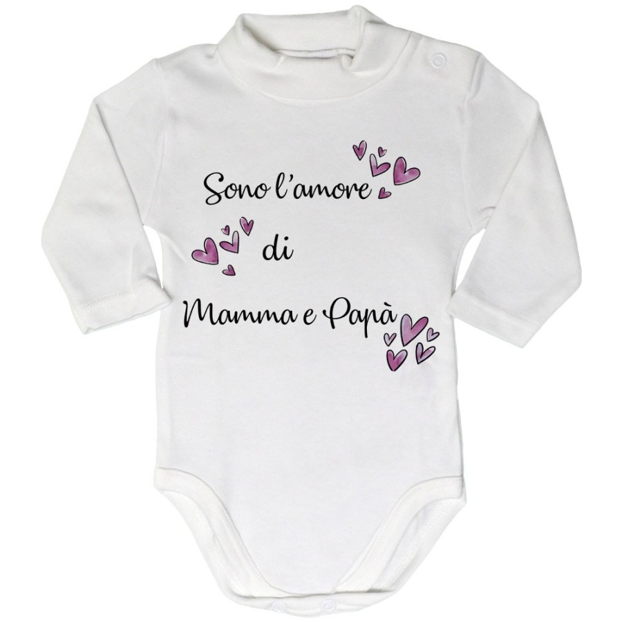 Body lupetto neonata sono l'amore di mamma e papà Per la famiglia