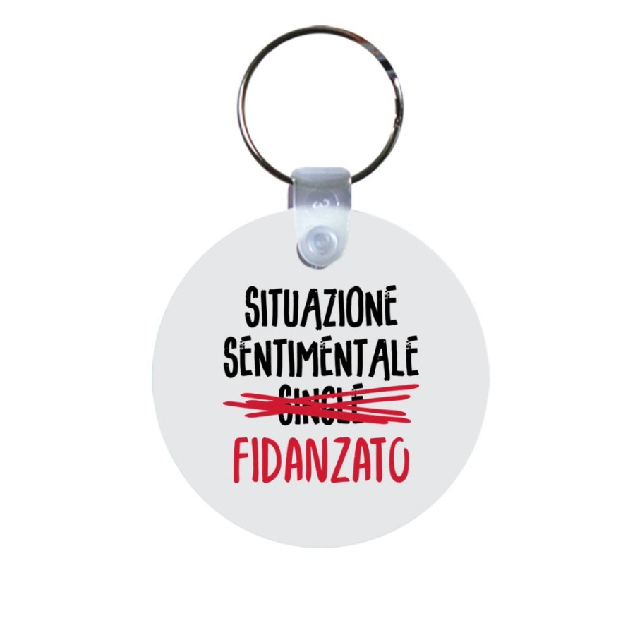 Portachiavi personalizzabile con nome situazione sentimentale fidanzato Love