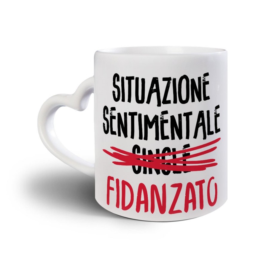 Tazza personalizzabile con nome situazione sentimentale fidanzato Love
