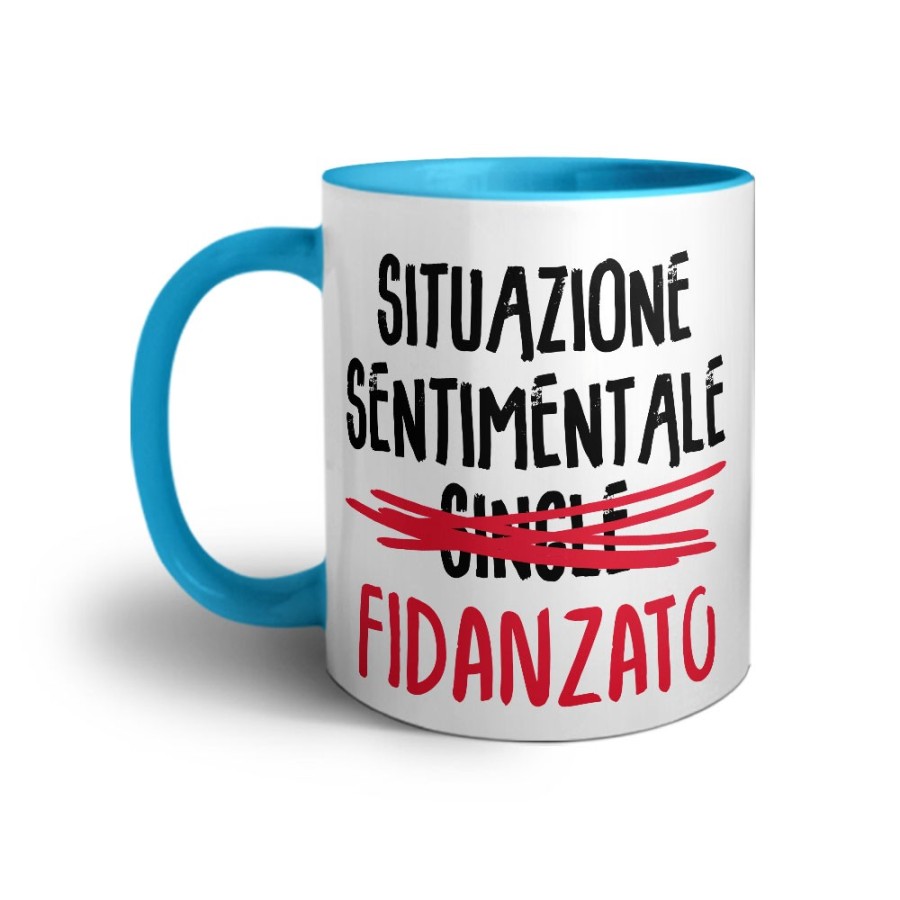 Tazza personalizzabile con nome situazione sentimentale fidanzato Love