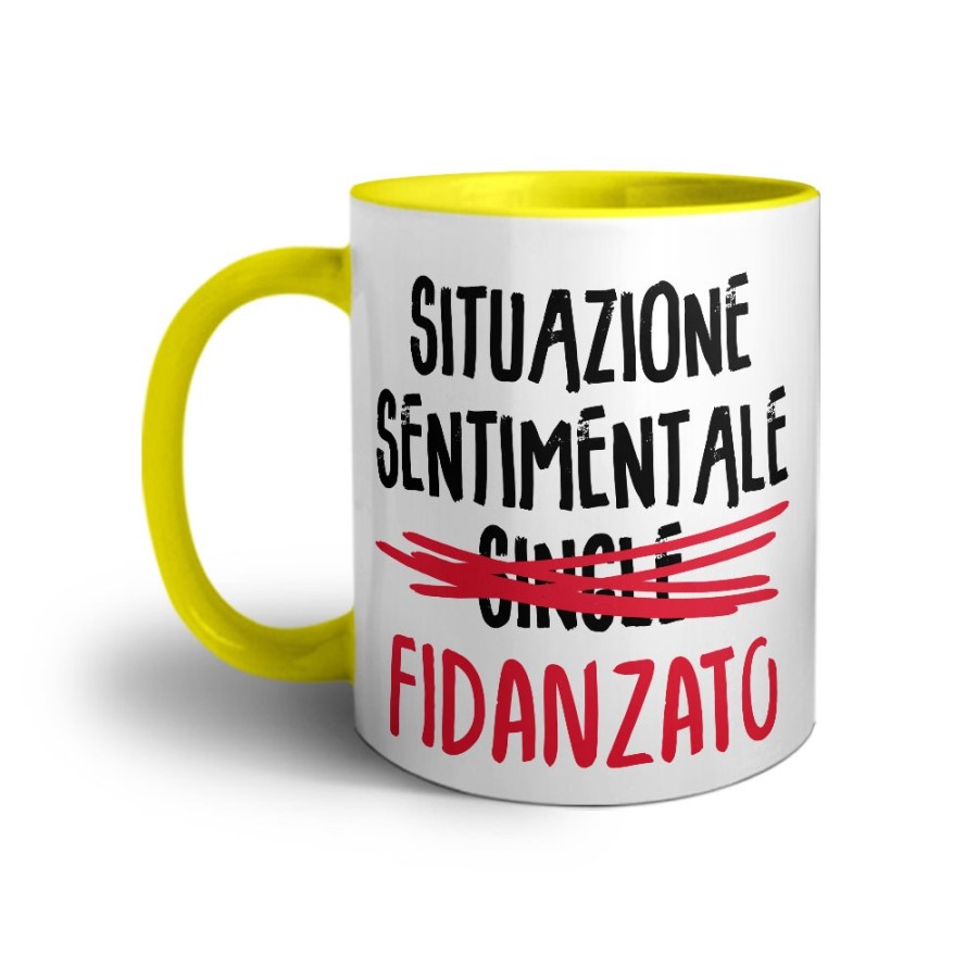 Tazza personalizzabile con nome situazione sentimentale fidanzato Love