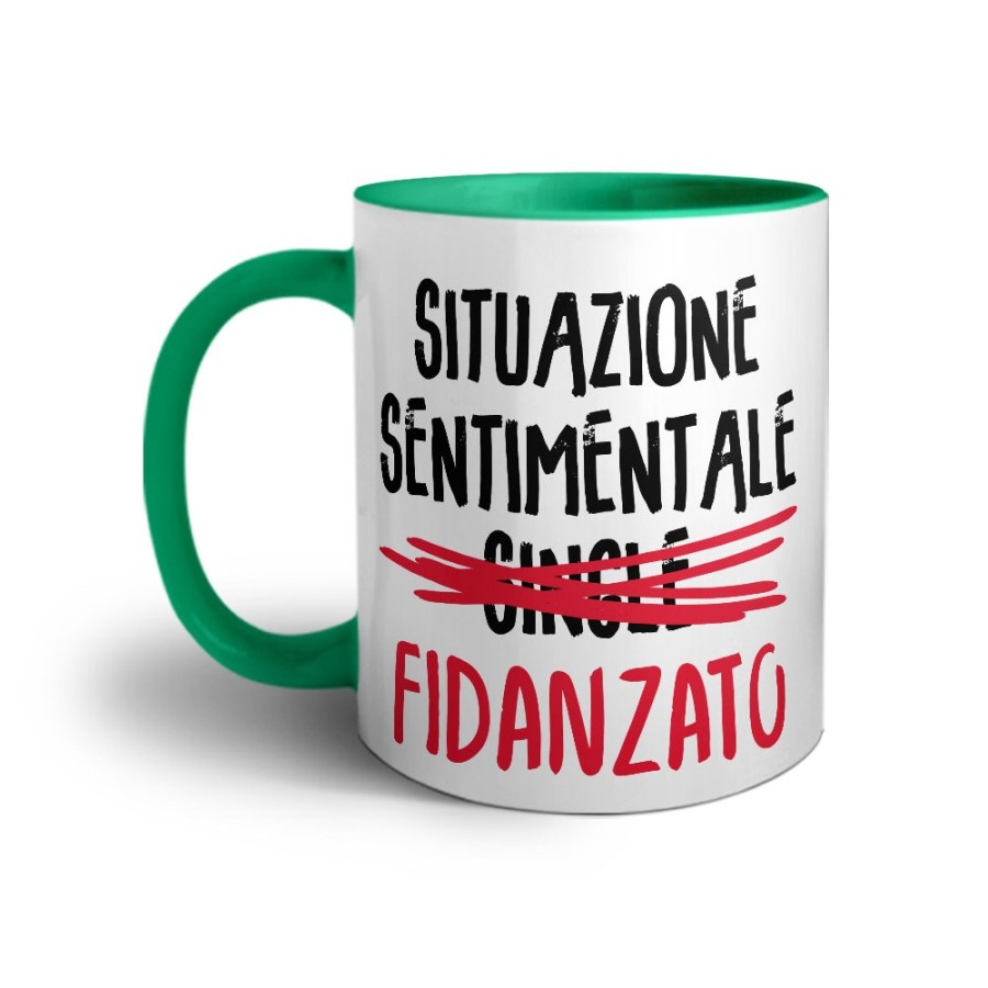Tazza personalizzabile con nome situazione sentimentale fidanzato Love