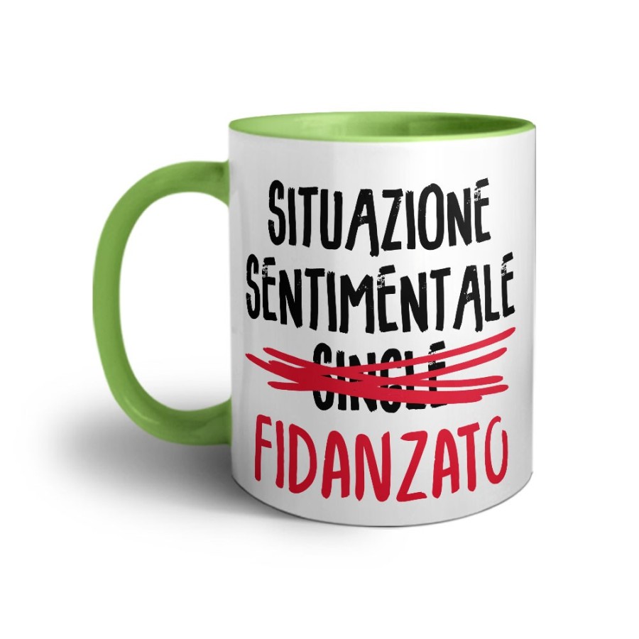Tazza personalizzabile con nome situazione sentimentale fidanzato Love
