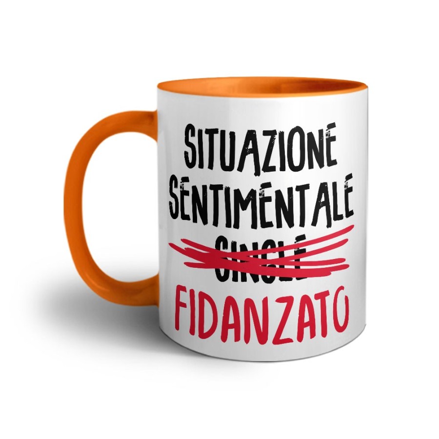 Tazza personalizzabile con nome situazione sentimentale fidanzato Love