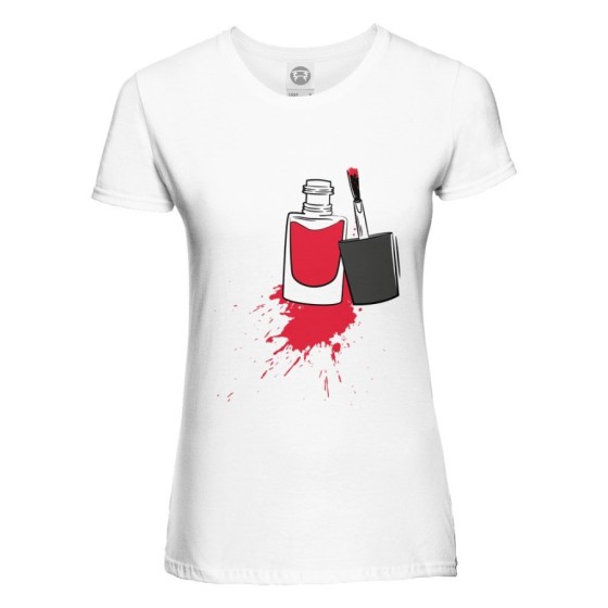 T-shirt donna personalizzabile con nome smalto Love