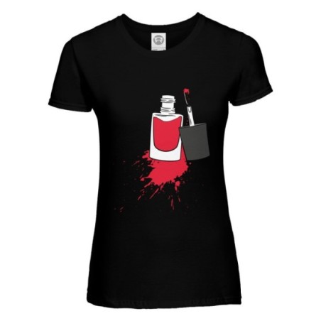 T-shirt donna personalizzabile con nome smalto Love