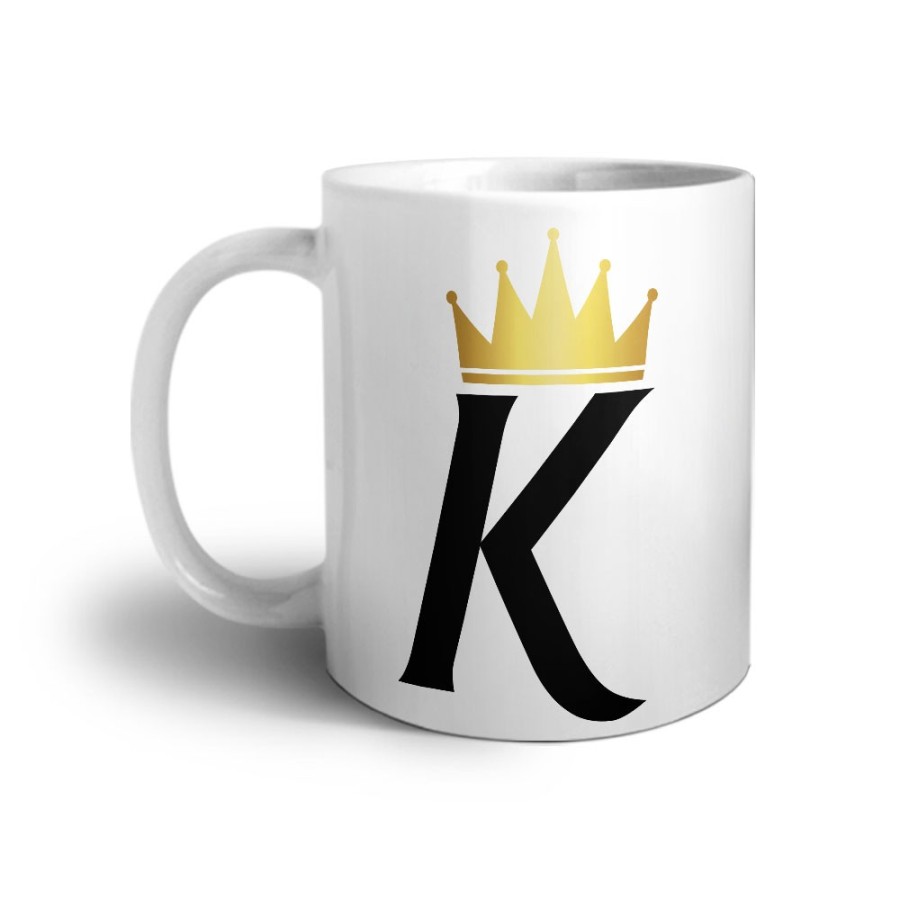 Tazza personalizzata con nome e corona k Love