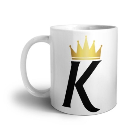 Tazza personalizzata con nome e corona k