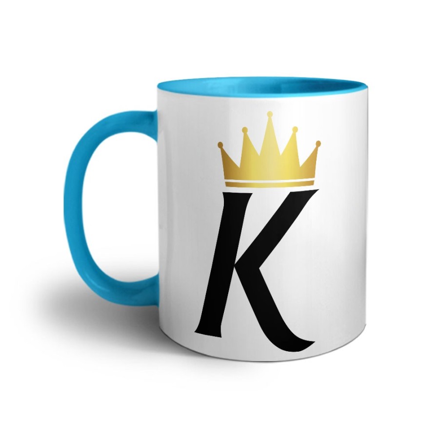 Tazza personalizzata con nome e corona k Love