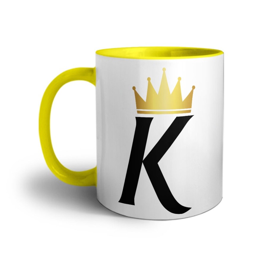 Tazza personalizzata con nome e corona k Love
