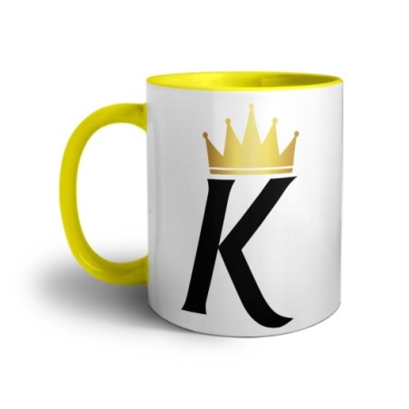 Tazza personalizzata con nome e corona k Love