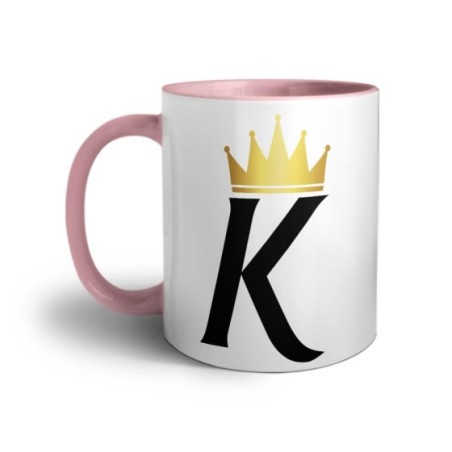 Tazza personalizzata con nome e corona k Love