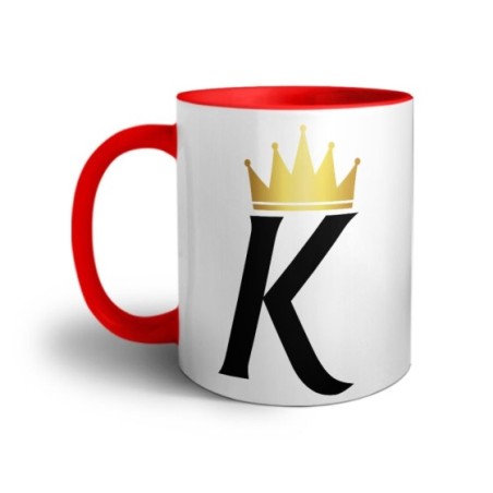 Tazza personalizzata con nome e corona k Love
