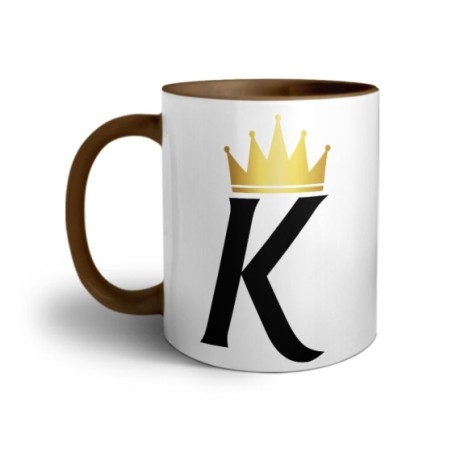 Tazza personalizzata con nome e corona k Love