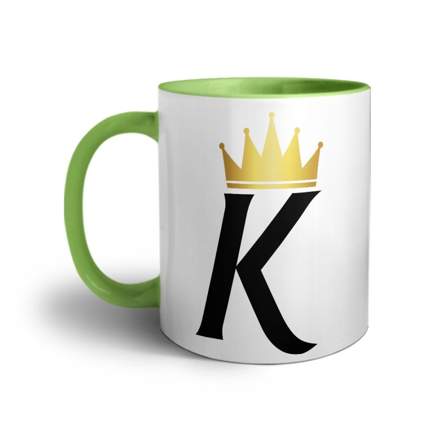 Tazza personalizzata con nome e corona k Love
