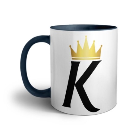 Tazza personalizzata con nome e corona k Love