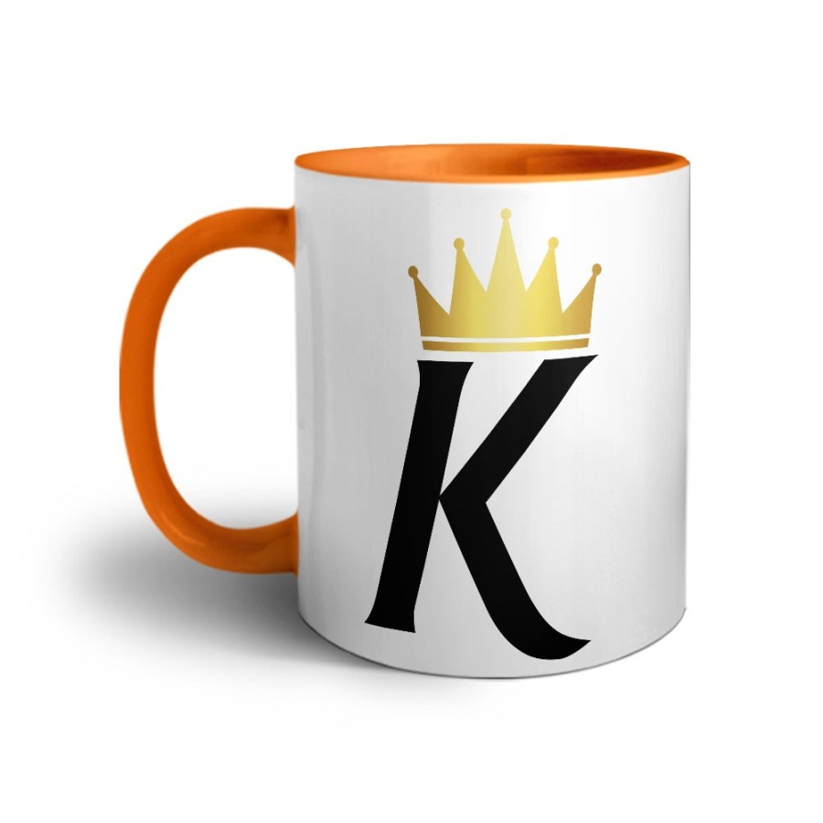 Tazza personalizzata con nome e corona k Love