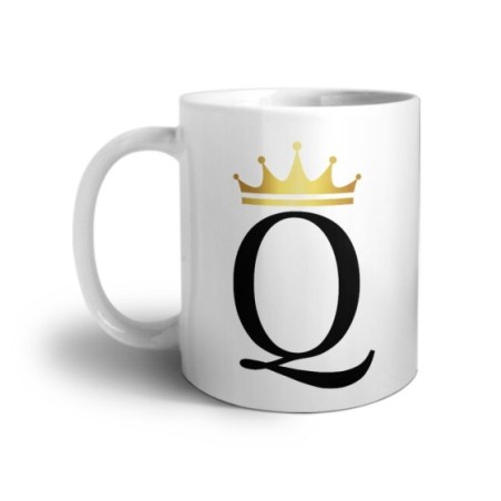 Tazza personalizzata con nome e corona q