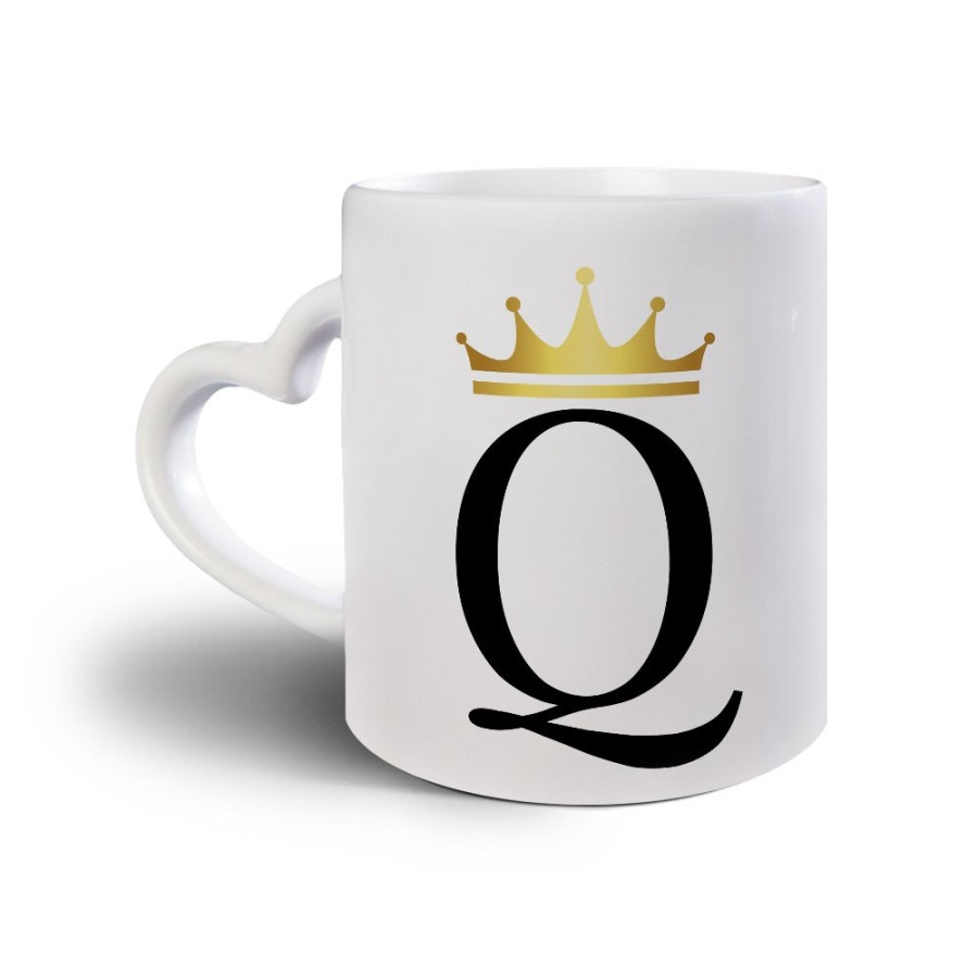 Tazza personalizzata con nome e corona q Love