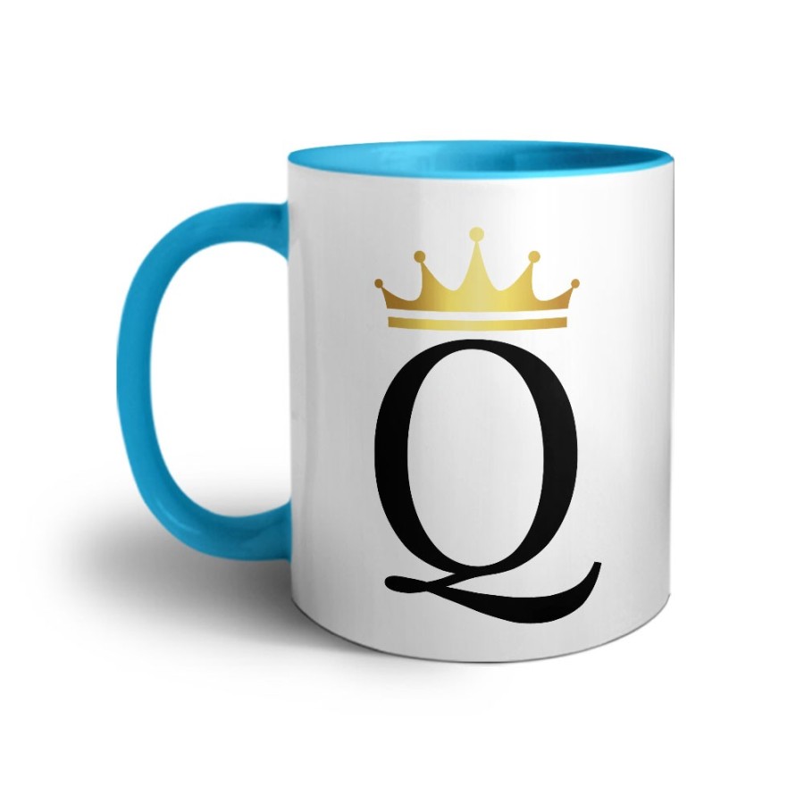 Tazza personalizzata con nome e corona q Love