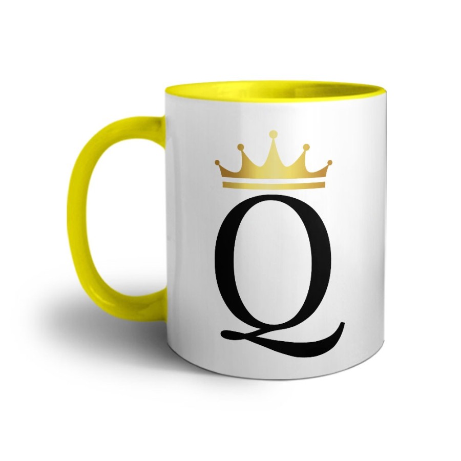 Tazza personalizzata con nome e corona q Love