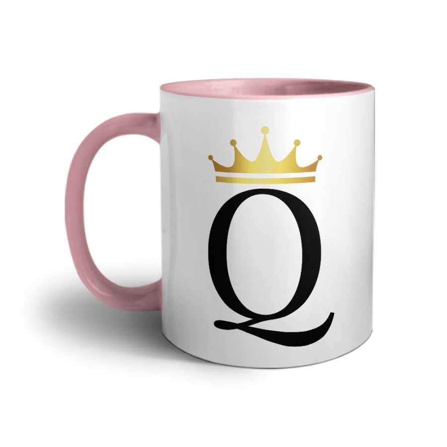 Tazza personalizzata con nome e corona q Love
