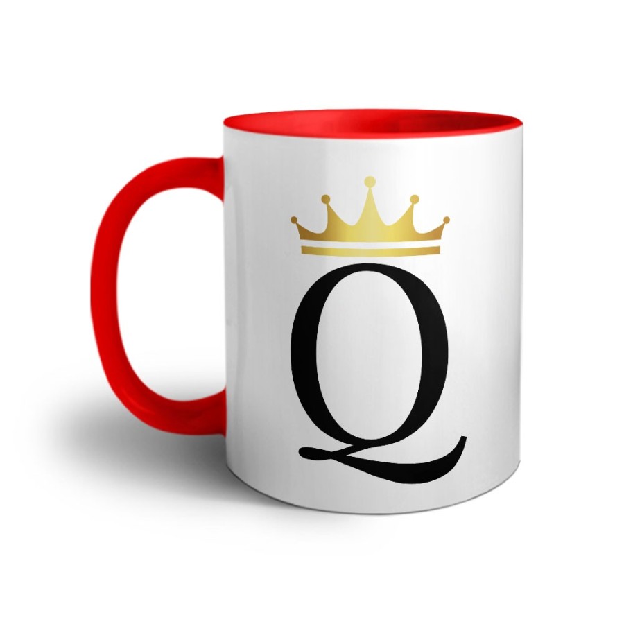 Tazza personalizzata con nome e corona q Love