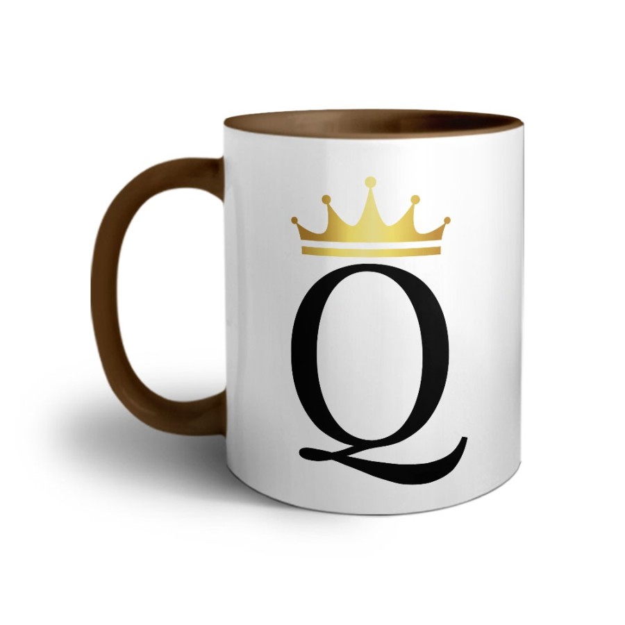 Tazza personalizzata con nome e corona q Love