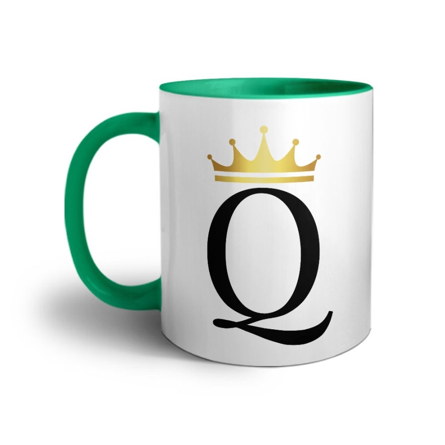 Tazza personalizzata con nome e corona q Love