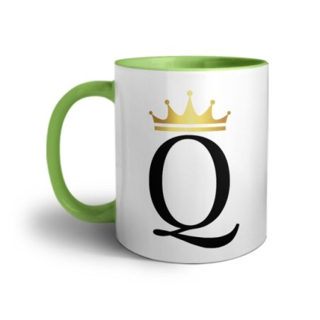 Tazza personalizzata con nome e corona q Love
