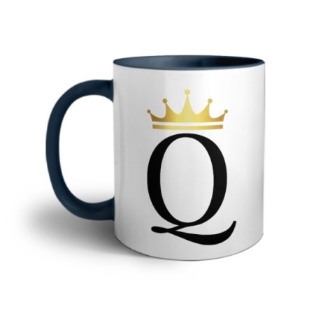 Tazza personalizzata con nome e corona q Love