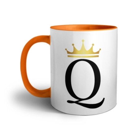 Tazza personalizzata con nome e corona q Love