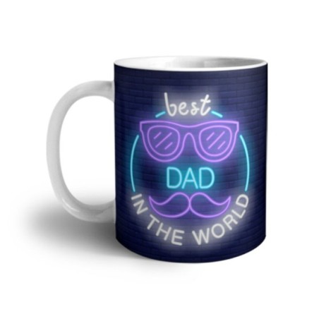 Tazza best dad in the world neon