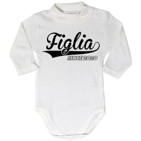 Body lupetto neonato personalizzato con anno figlio...