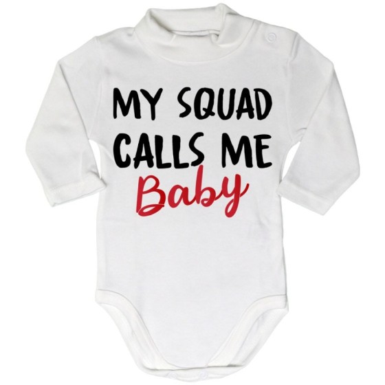 Body lupetto neonato my squad calls me baby Per la famiglia