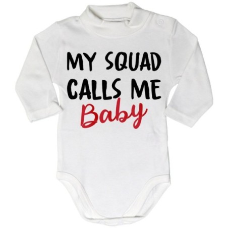 Body lupetto neonato my squad calls me baby