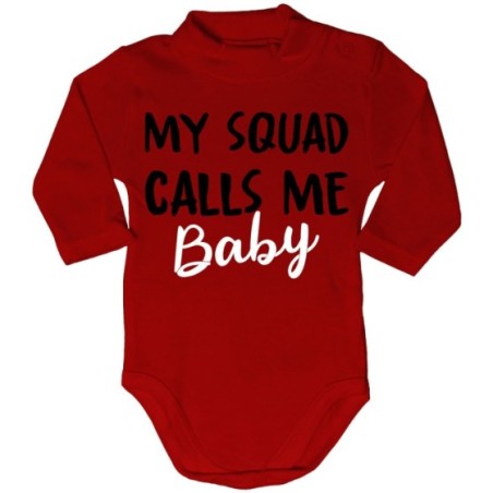Body lupetto neonato my squad calls me baby Per la famiglia