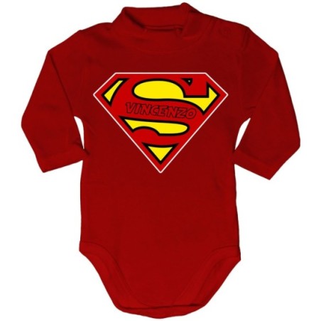 Body lupetto neonato personalizzato con nome super baby Per la famiglia