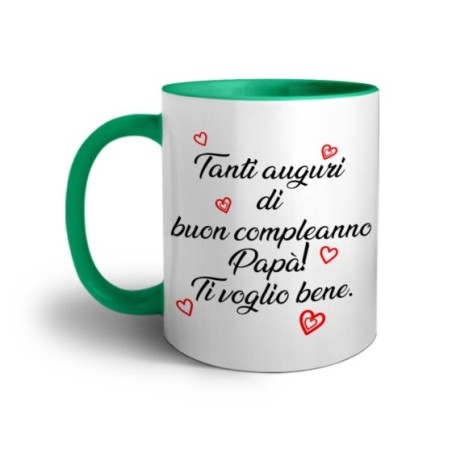 Tazza tanti auguri di buon compleanno papà ti voglio bene Per il papà