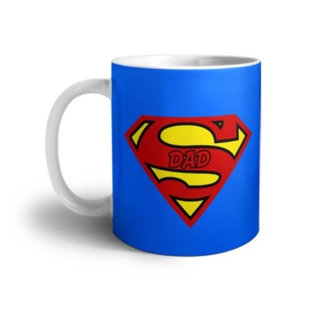 Tazza super dad blue background