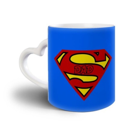 Tazza super dad blue background Per il papà