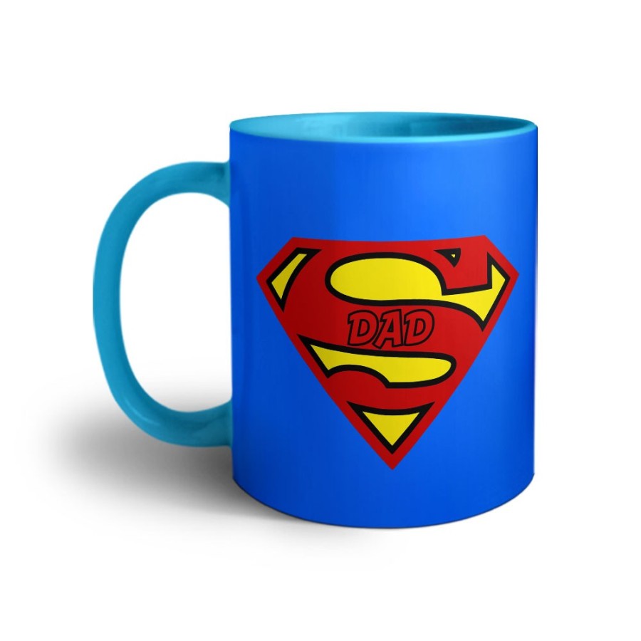 Tazza super dad blue background Per il papà