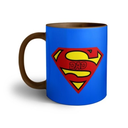 Tazza super dad blue background Per il papà