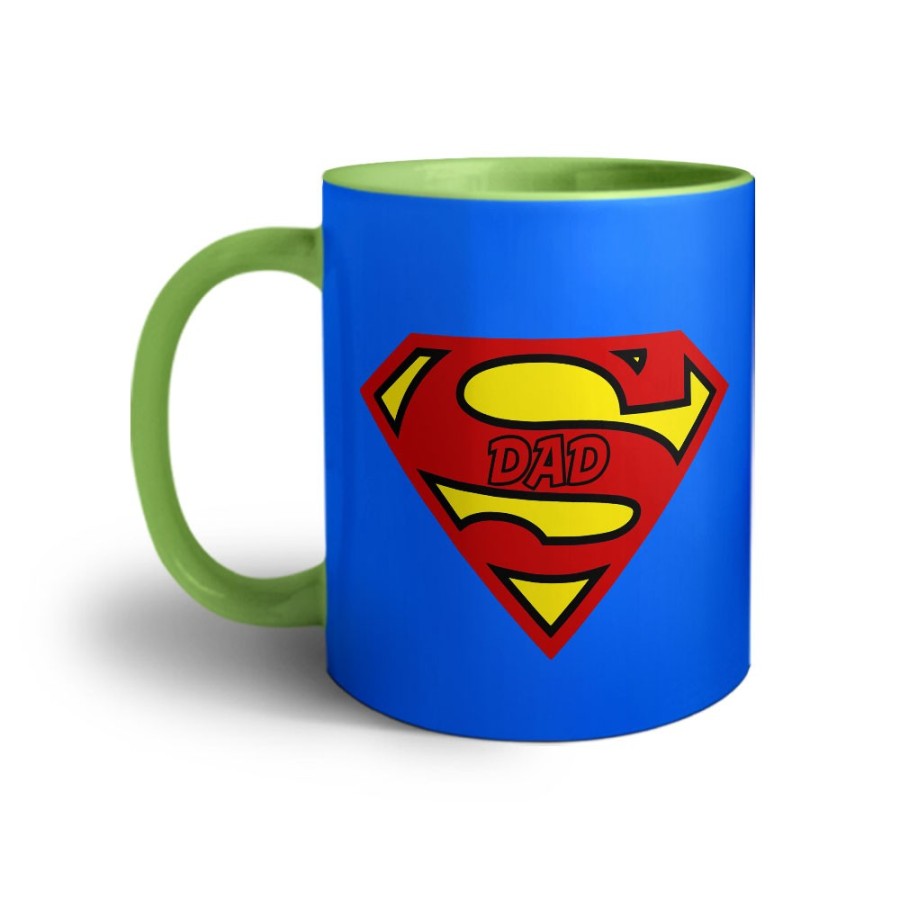 Tazza super dad blue background Per il papà