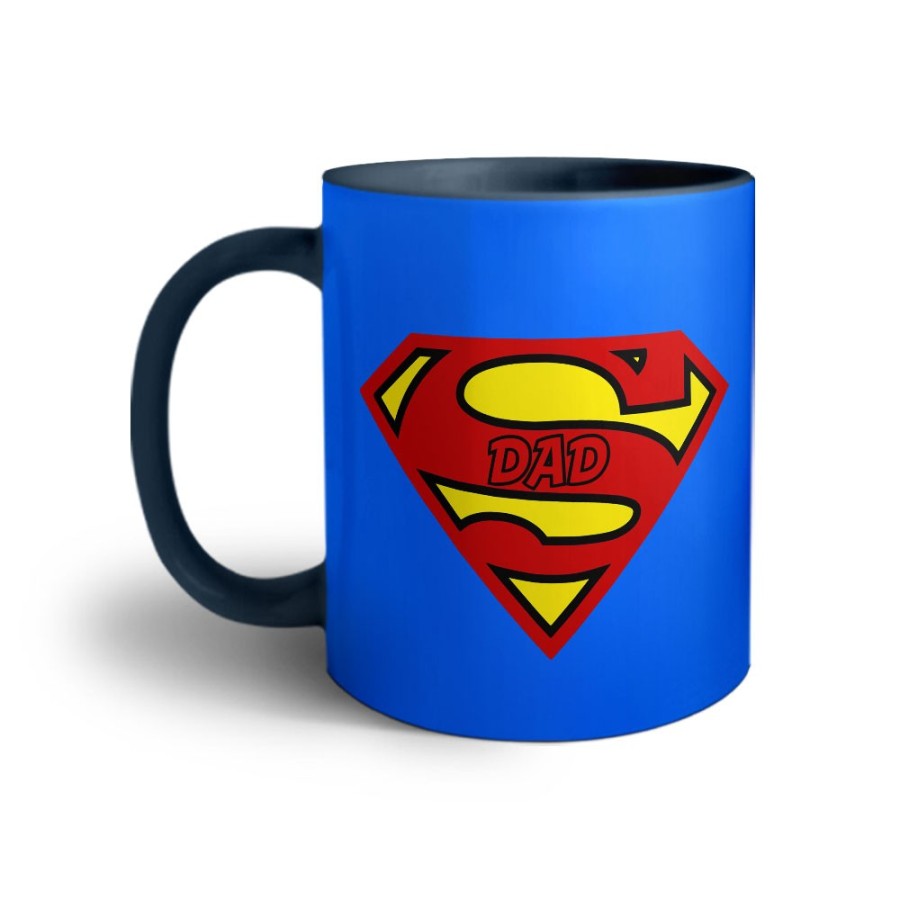 Tazza super dad blue background Per il papà