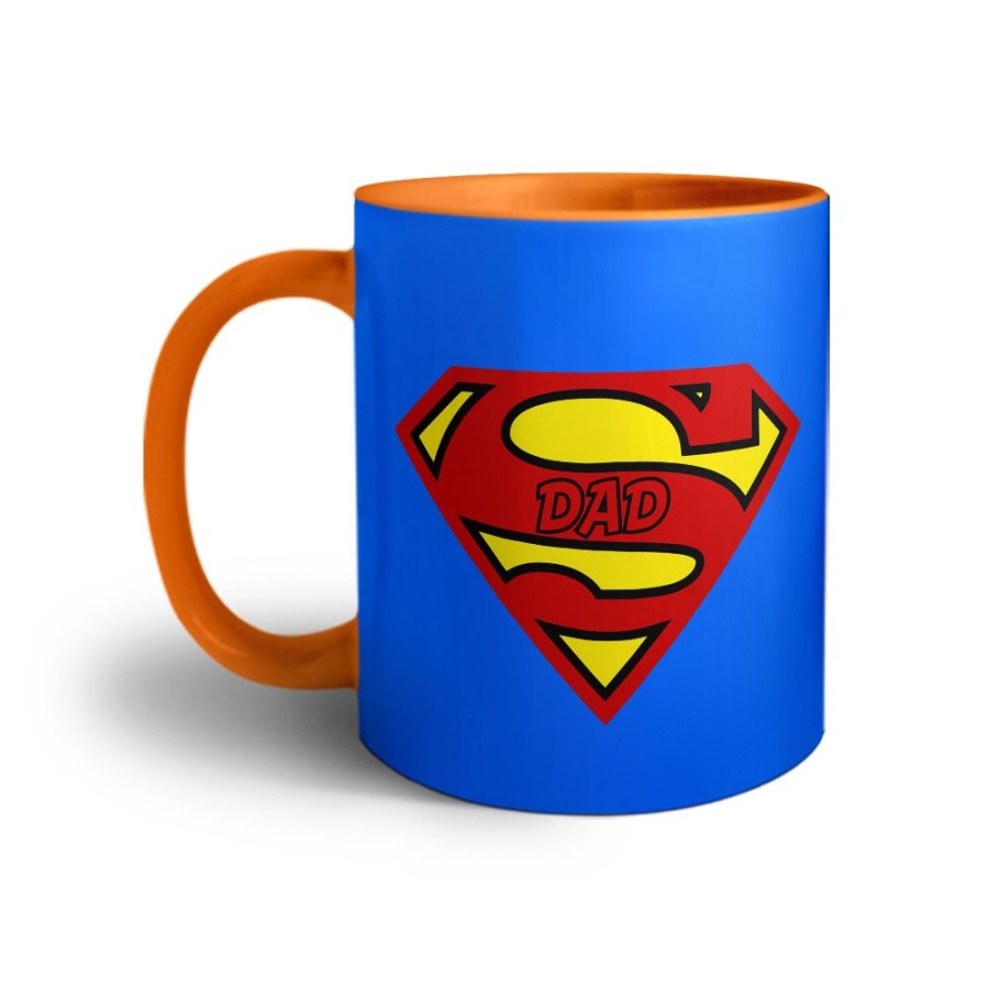 Tazza super dad blue background Per il papà